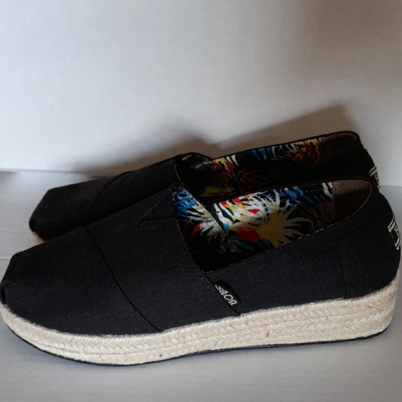 Bobs By Skechers Memory Foam Slip On Spadrille Pla - Picture 6 of 9